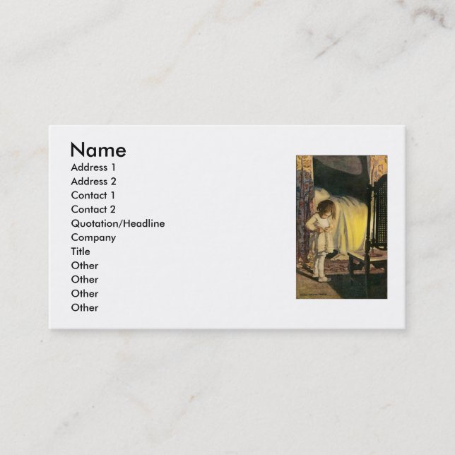 Candle Light  Business Card (Front)