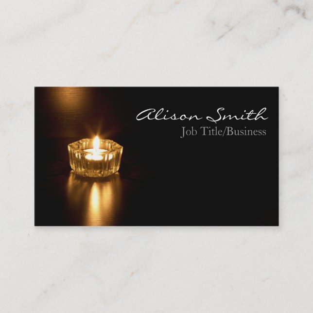 Candle/light business cars card (Front)