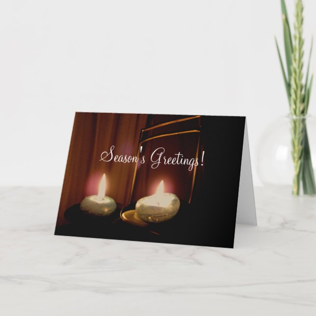 Candle Light Season's Greetings card (Front)