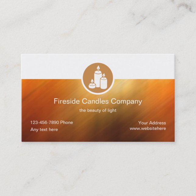 Candle Making Business Cards (Front)