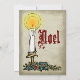 Candle Noel Card