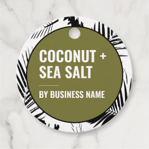 Candle Palm Green Hang Tags Packaging