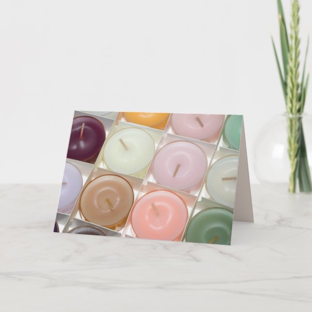 candle party greeting card (Front)