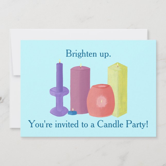 Candle Party Invitations for Candle Parties (Front)