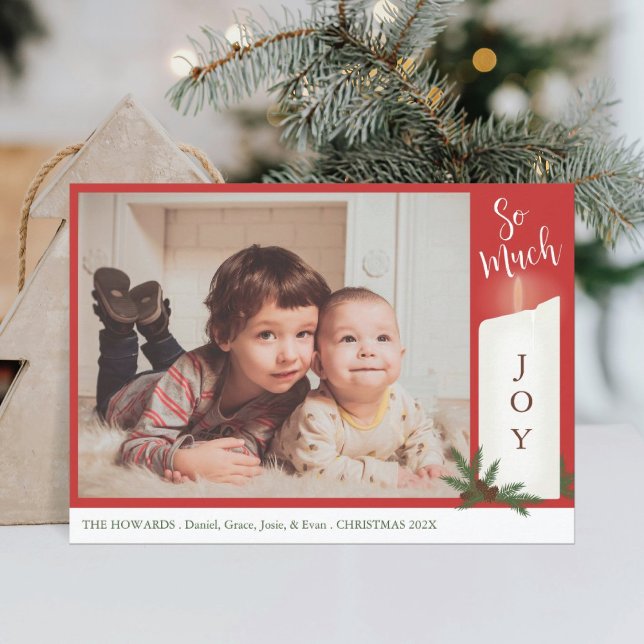 Candle Photo Christmas Card (Creator Uploaded)
