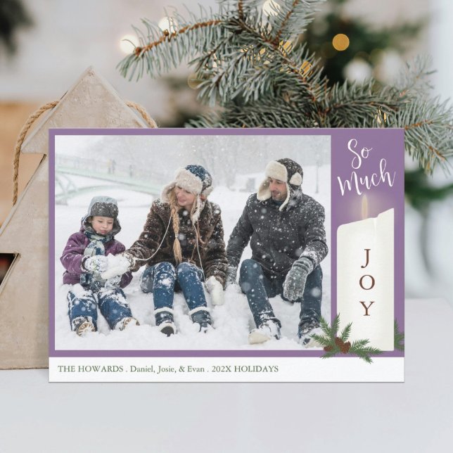 Candle Photo Holiday Card (Creator Uploaded)