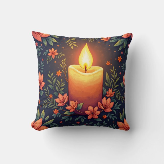 candle pillow cushion (Front)