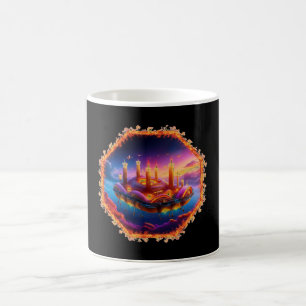 Candle Powered Space Vehicle In A Chaotic Sky Coffee Mug