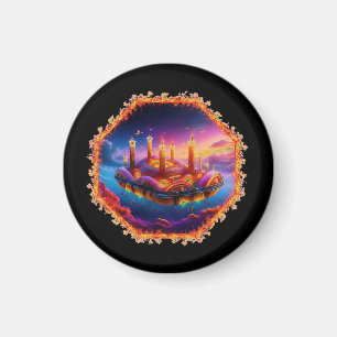 Candle Powered Space Vehicle In A Chaotic Sky Magnet