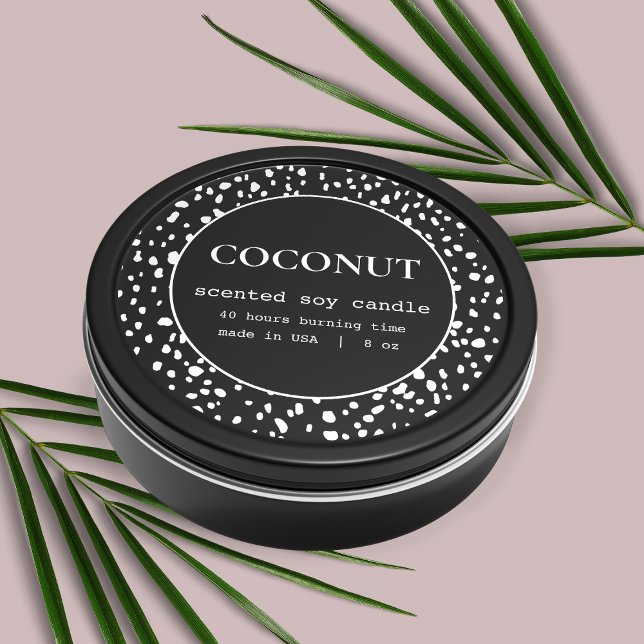 Candle Product Label Dalmatian Pattern Design (Creator Uploaded)