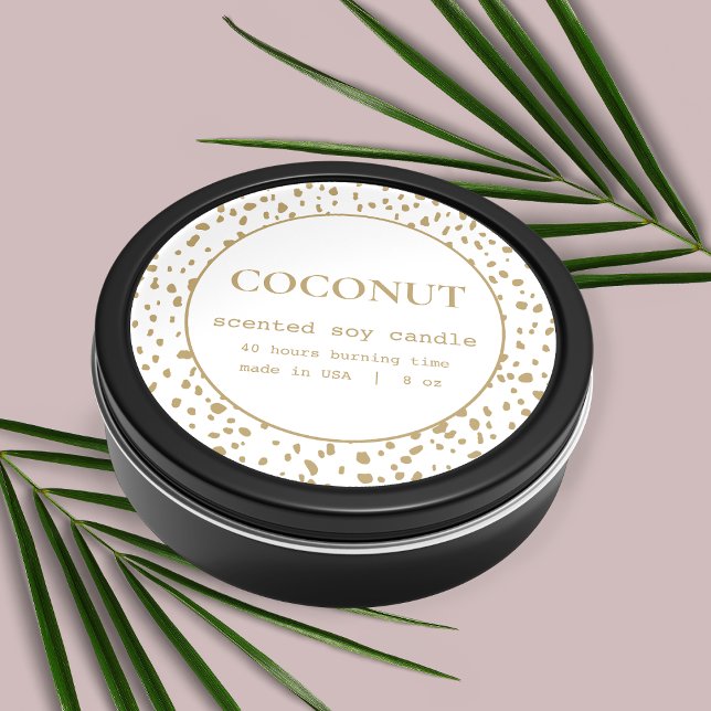 Candle Product Label Dalmatian Pattern Design (Creator Uploaded)