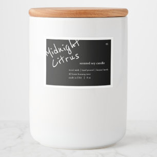 Candle Product Label Design