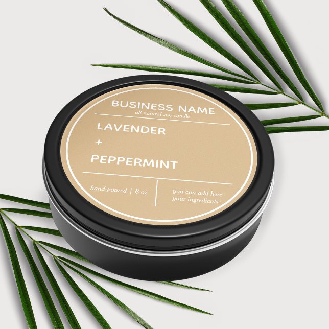 Candle Product Label Design (Creator Uploaded)