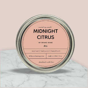 Candle Product Label Design
