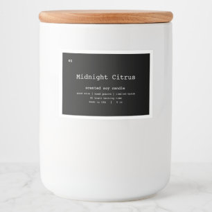 Candle Product Label Design