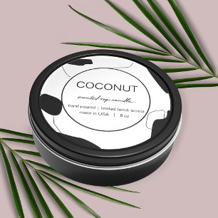 Candle Product Label Design Abstract Design