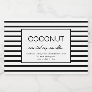 Candle Product Label Line Design