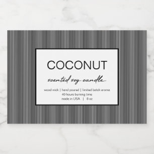 Candle Product Label Line Design