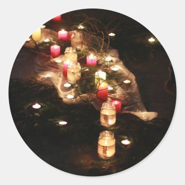 Candle Ritual Aesthetic Sticker – Customisable (Front)