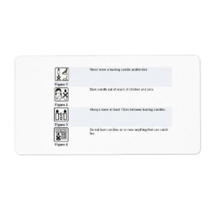 Candle Safety Sticker