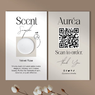 Candle Scent Sample QR Business Card