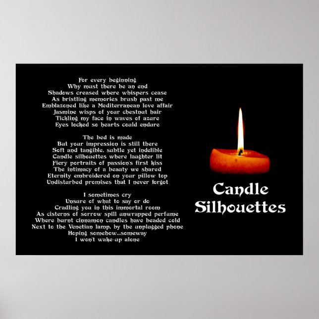 Candle Silhouettes Poster (Front)