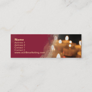 Candle Skinny Mini Business Card