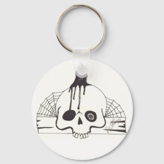 Candle Skull Keychain