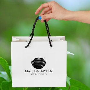 Candle Small Business Packaging Rubber Stamp