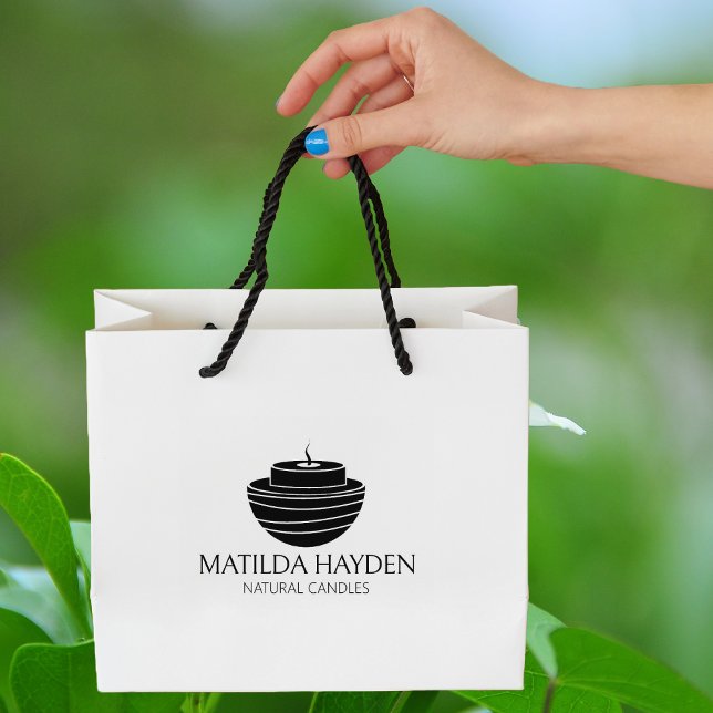 Candle Small Business Packaging Rubber Stamp (Creator Uploaded)