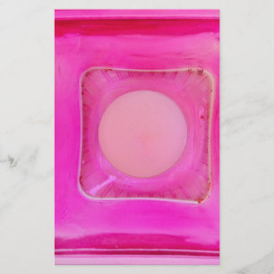 Candle, Sweet Pink Love Candlelight Stationery