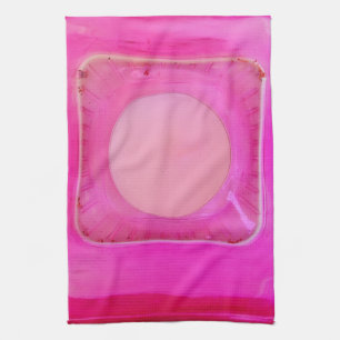 Candle, Sweet Pink Love Candlelight Tea Towel