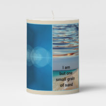 Candle with Abstract Design and Meme