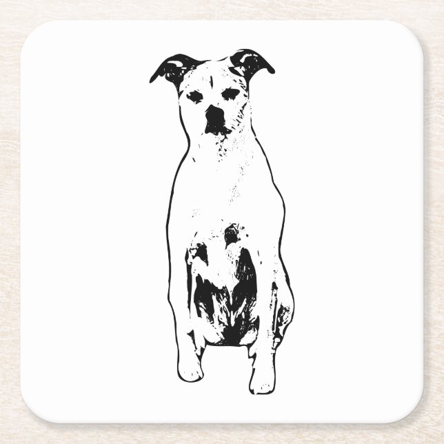Candlelight Doorstep Square Paper Coaster (Front)