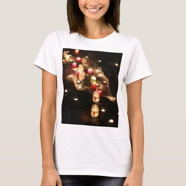 Candlelight Glow Women's T-Shirt – Customisable (Front)