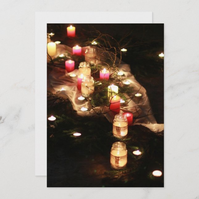 Candlelight Magic Evening Invitation – Customise (Front/Back)