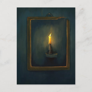 Candlelight painting Postcard
