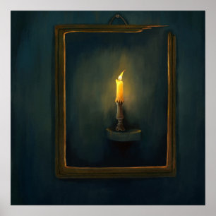 Candlelight painting Poster