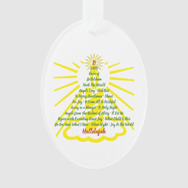 Candlelight Song List Ornament (Front)