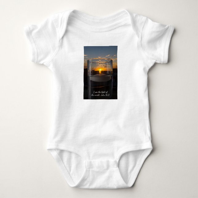 Candlelight Sunset Baby Bodysuit (Front)