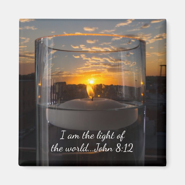 Candlelight Sunset Magnet (Front)