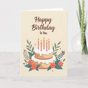 Candlelit Birthday Art Card