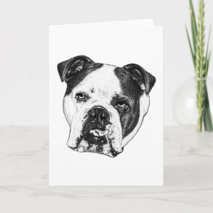 Candlelit Bulldog Wish Card