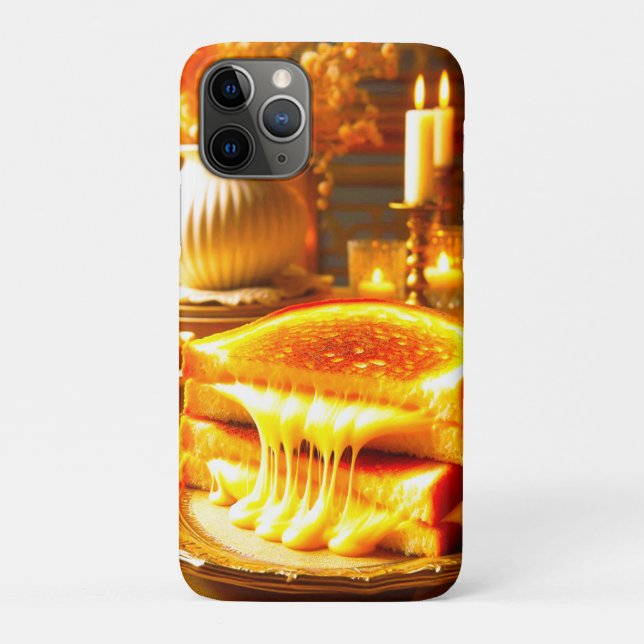 Candlelit Comfort Meal: Grilled Cheese Sandwich  Case-Mate iPhone Case (Back)