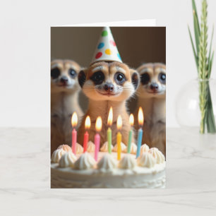 Candlelit Creature Birthday Card