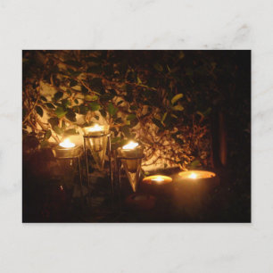 Candlelit Patio Postcard