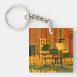 Candlelit Prelude – Music Room, Brighton Pavilion Key Ring