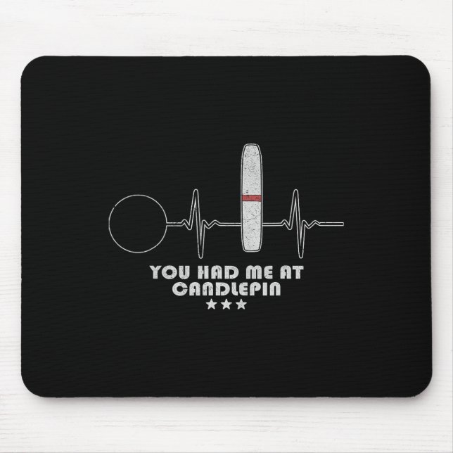 Candlepin Bowling Heartbeat Bowler  Mouse Pad (Front)