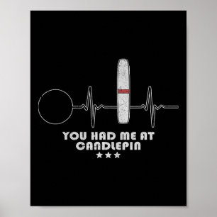 Candlepin Bowling Heartbeat Bowler Poster