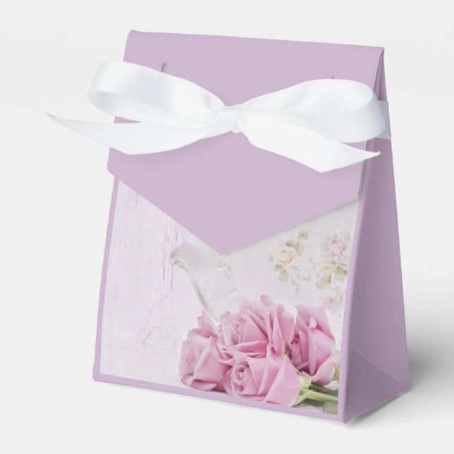 Candles And Roses Favour Box (Front Side)